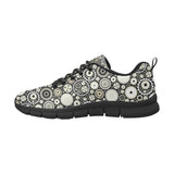 Gear Pattern Print Design 02 Men's Breathable Sneakers ( Model 055)