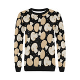 Champignon mushroom pattern Women's Crew Neck Sweatshirt