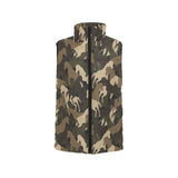 Horse Camouflage Pattern Women's Padded Vest