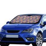 Goldfish Pattern Print Design 05 Car Sun Shade