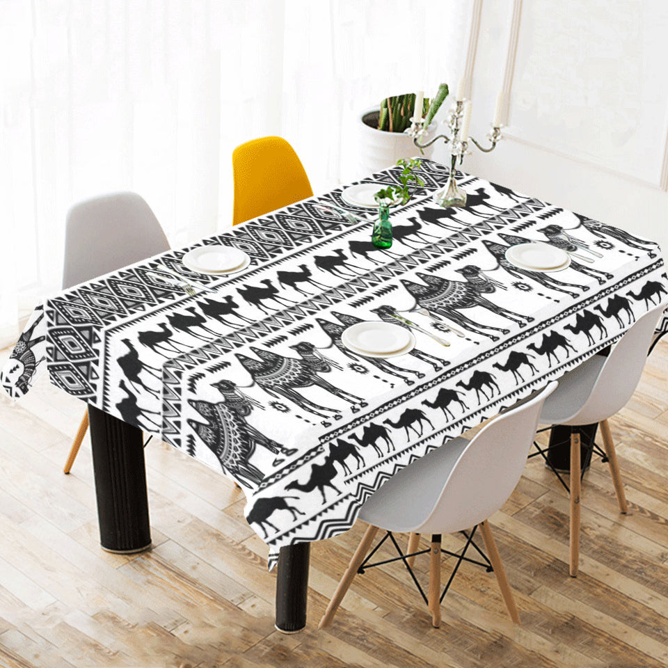Camel polynesian tribal pattern Tablecloth