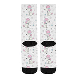 Cute poodle dog star pattern Crew Socks