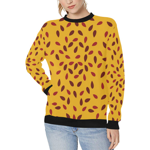 Passion fruit texture Women's Crew Neck Sweatshirt