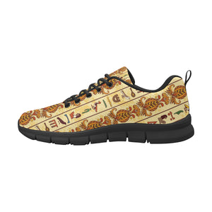 Egypt Hieroglyphics Pattern Print Design 04 Men's Breathable Sneakers ( Model 055)