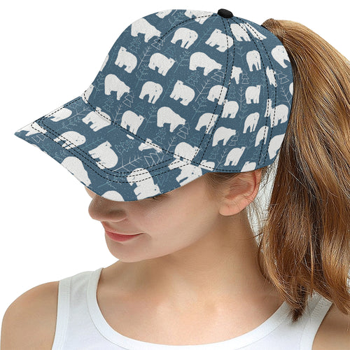 polar bear mother her child pattern All Over Print Snapback Cap