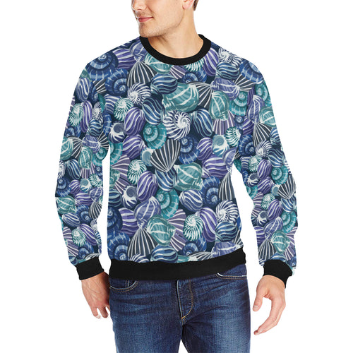 Shell design pattern Men's Crew Neck Sweatshirt