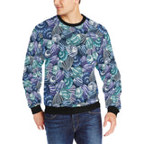 Shell design pattern Men's Crew Neck Sweatshirt