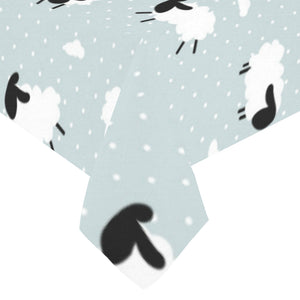 Sheep polka dot cloud pattern Tablecloth