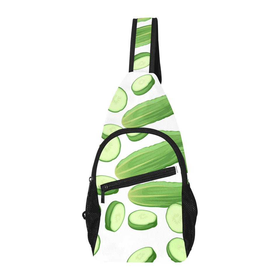 cucumber whole slices pattern All Over Print Chest Bag