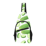 cucumber whole slices pattern All Over Print Chest Bag
