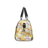 Cool Bee honeycomb leaves pattern Travel Bag