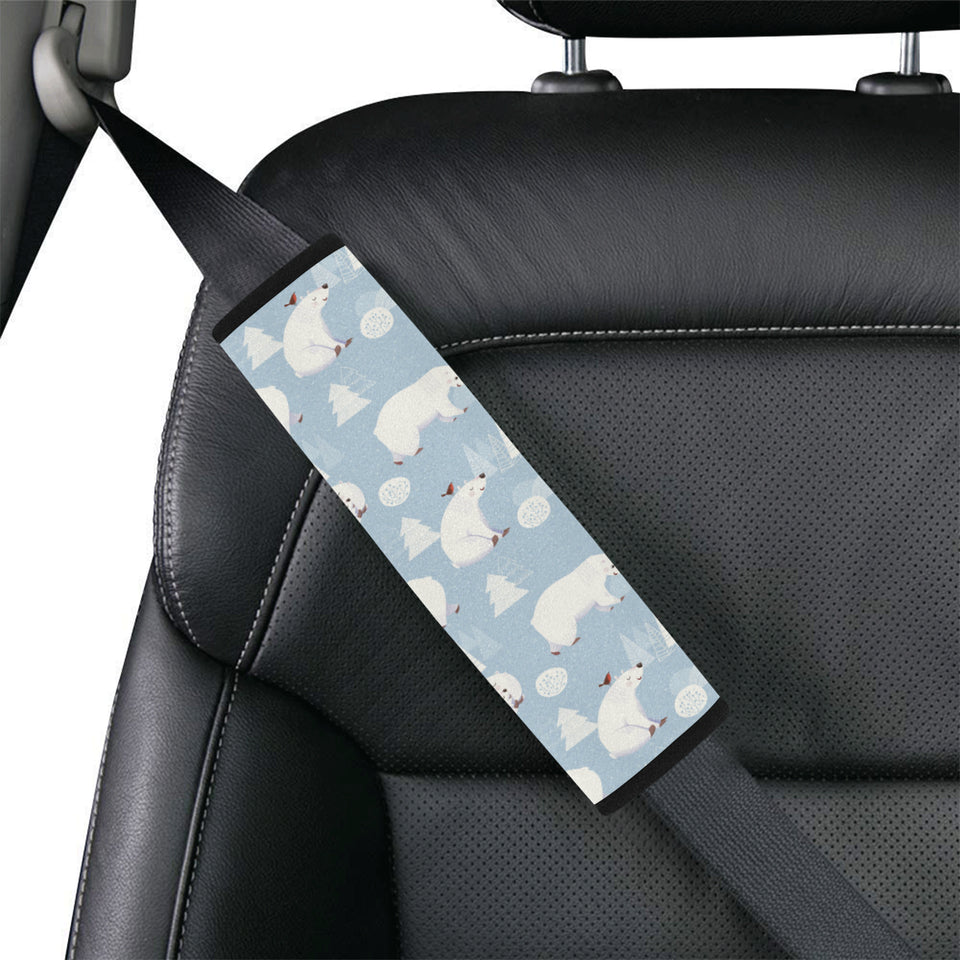 Cute polar bears Christmas decoration pattern Car Seat Belt Cover