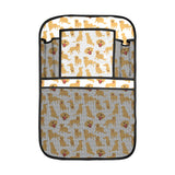 Golden Retriever Pattern Print Design 05 Car Seat Back Organizer
