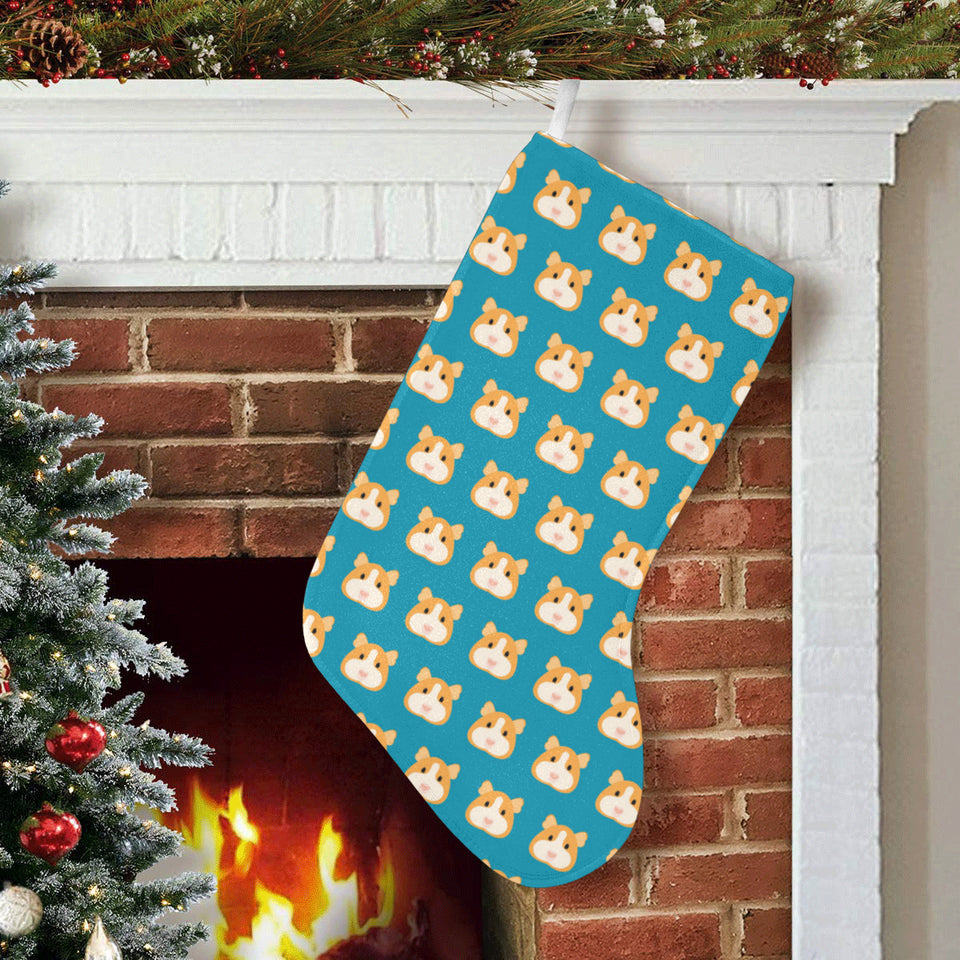 Guinea Pig Pattern Print Design 03 Christmas Stocking