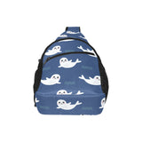 Cute white baby sea lion seal pattern All Over Print Chest Bag