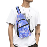 white bengal tigers pattern All Over Print Chest Bag