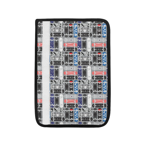 Skate Board Pattern Print Design 04 Car Seat Belt Cover