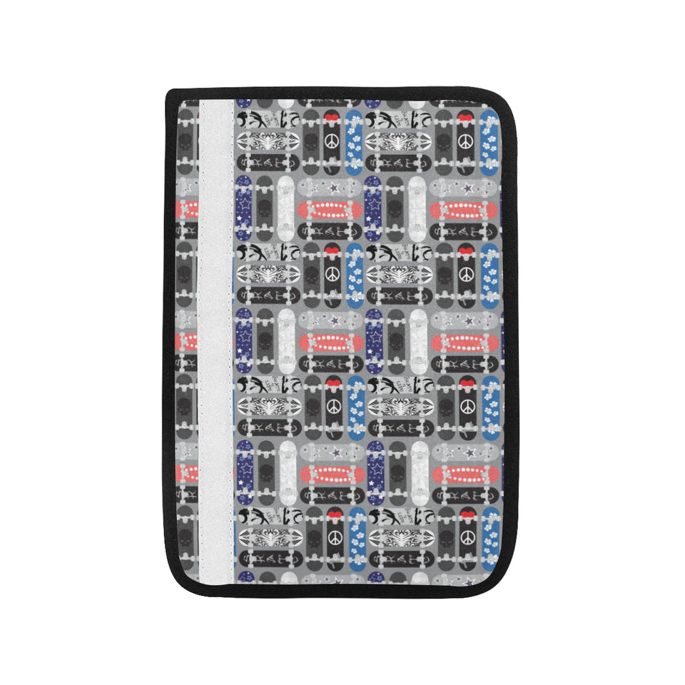 Skate Board Pattern Print Design 04 Car Seat Belt Cover