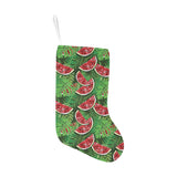 Watermelons tropical palm leaves pattern backgroun Christmas Stocking
