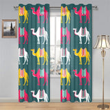Camel pattern Gauze Curtain