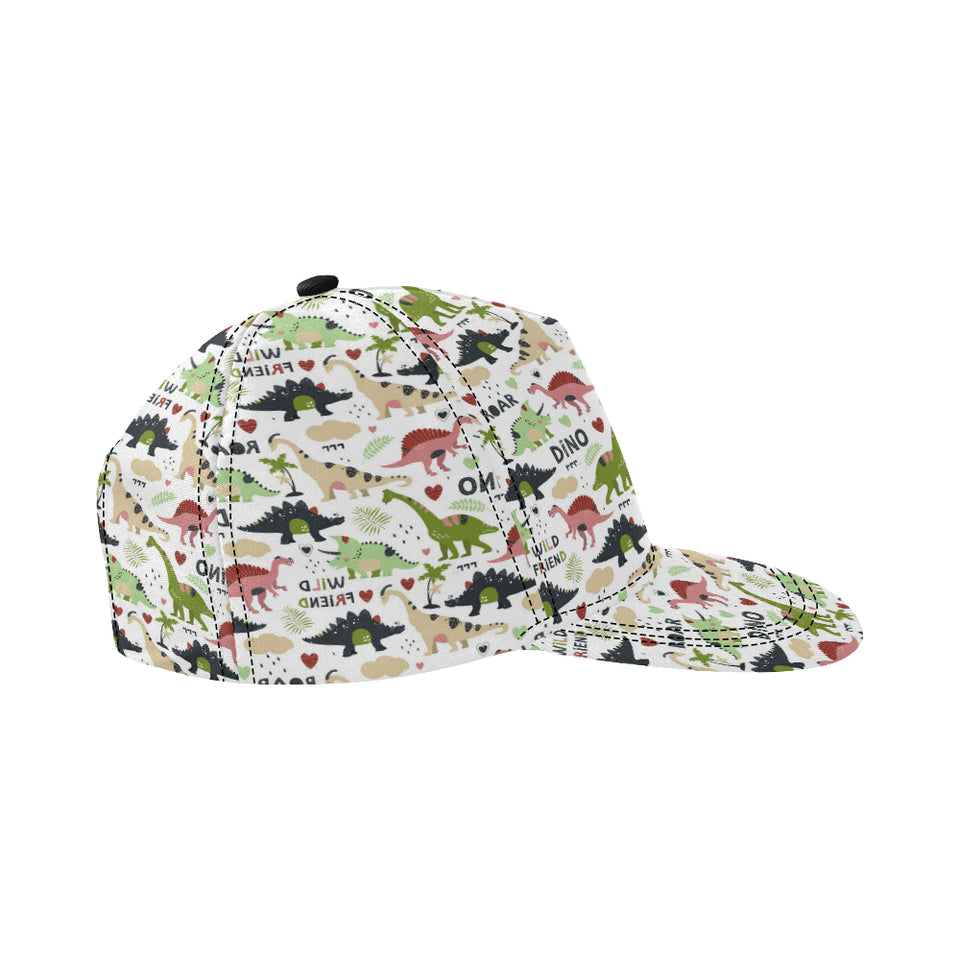 Cute dinosaurs pattern All Over Print Snapback Cap