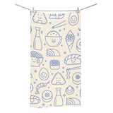 Cute sushi icon pattern Bath Towel