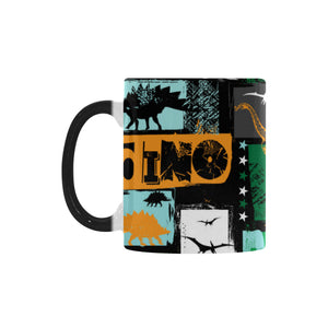 dinosaurs print pattern Morphing Mug Heat Changing Mug