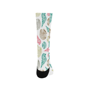 Colorful shell pattern Crew Socks
