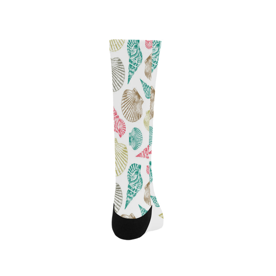 Colorful shell pattern Crew Socks