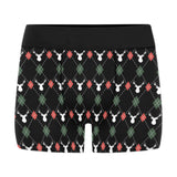 Deer Christmas new year pattern argyle Men's All Over Print Boxer Briefs Men's Underwear