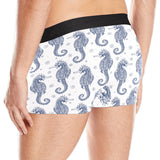 Seahorse pattern background Men's All Over Print Boxer Briefs Men's Underwear