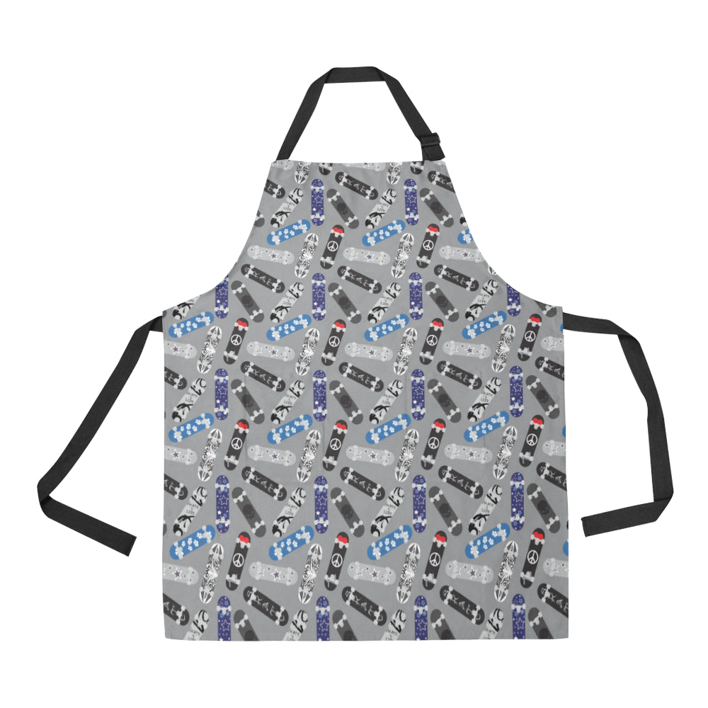 Skate Board Pattern Print Design 03 All Over Print Adjustable Apron