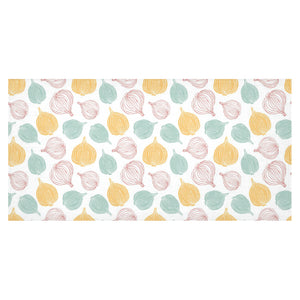 colorful onions white background Tablecloth