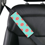 Grapefruit green background Car Seat Belt Cover