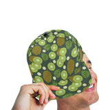 Whole sliced kiwi leave and flower All Over Print Snapback Cap