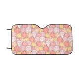 Pig Pattern Print Design 04 Car Sun Shade