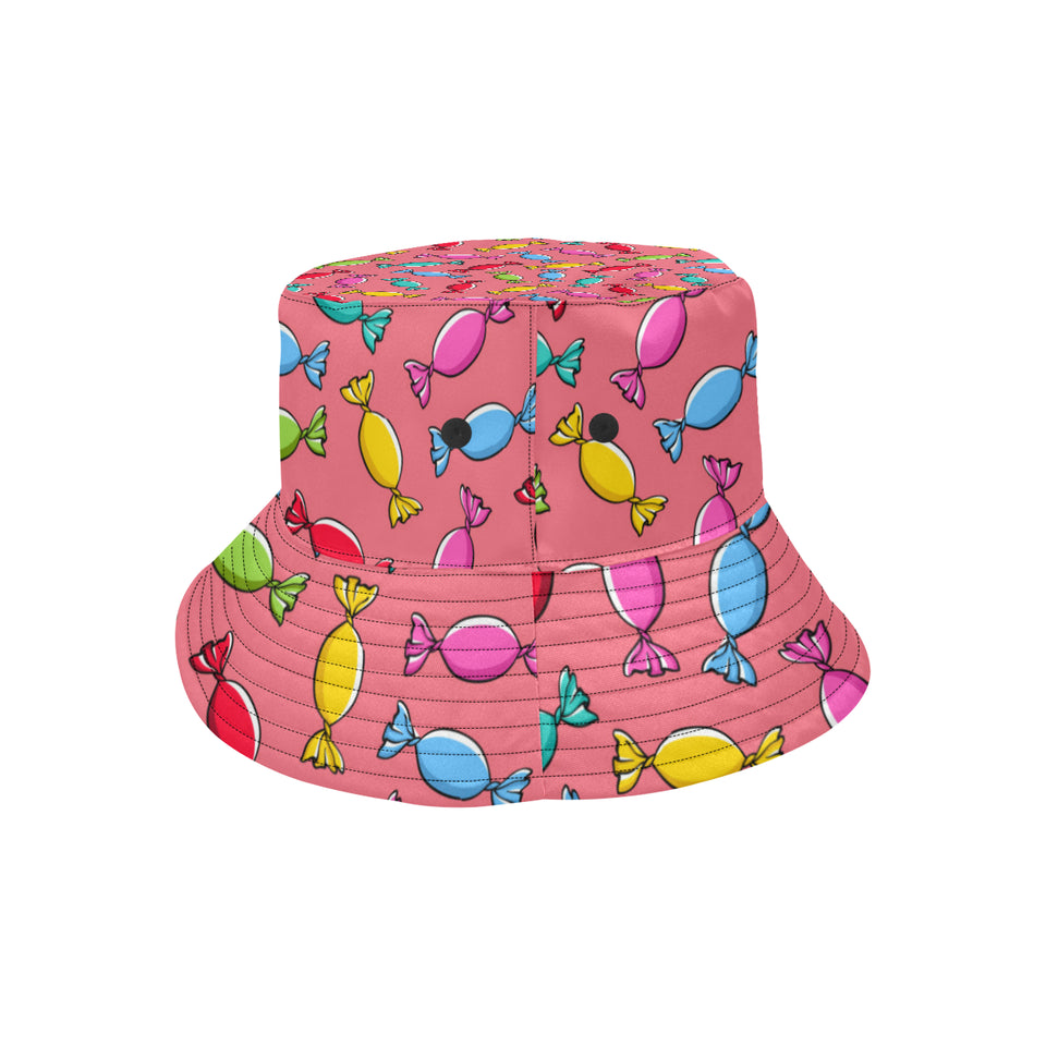 Colorful wrapped candy pattern Unisex Bucket Hat