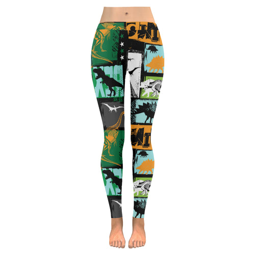 dinosaurs print pattern Women's Legging Fulfilled In US