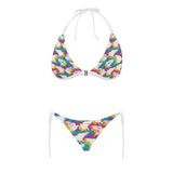 Colorful crow illustration pattern Sexy Bikinis Two-Piece Swimsuits