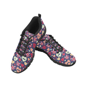 British Pattern Print Design 02 Men's Breathable Sneakers ( Model 055)