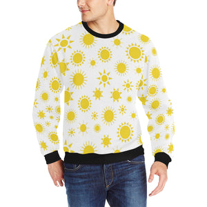 Sun pattern Men's Crew Neck Sweatshirt