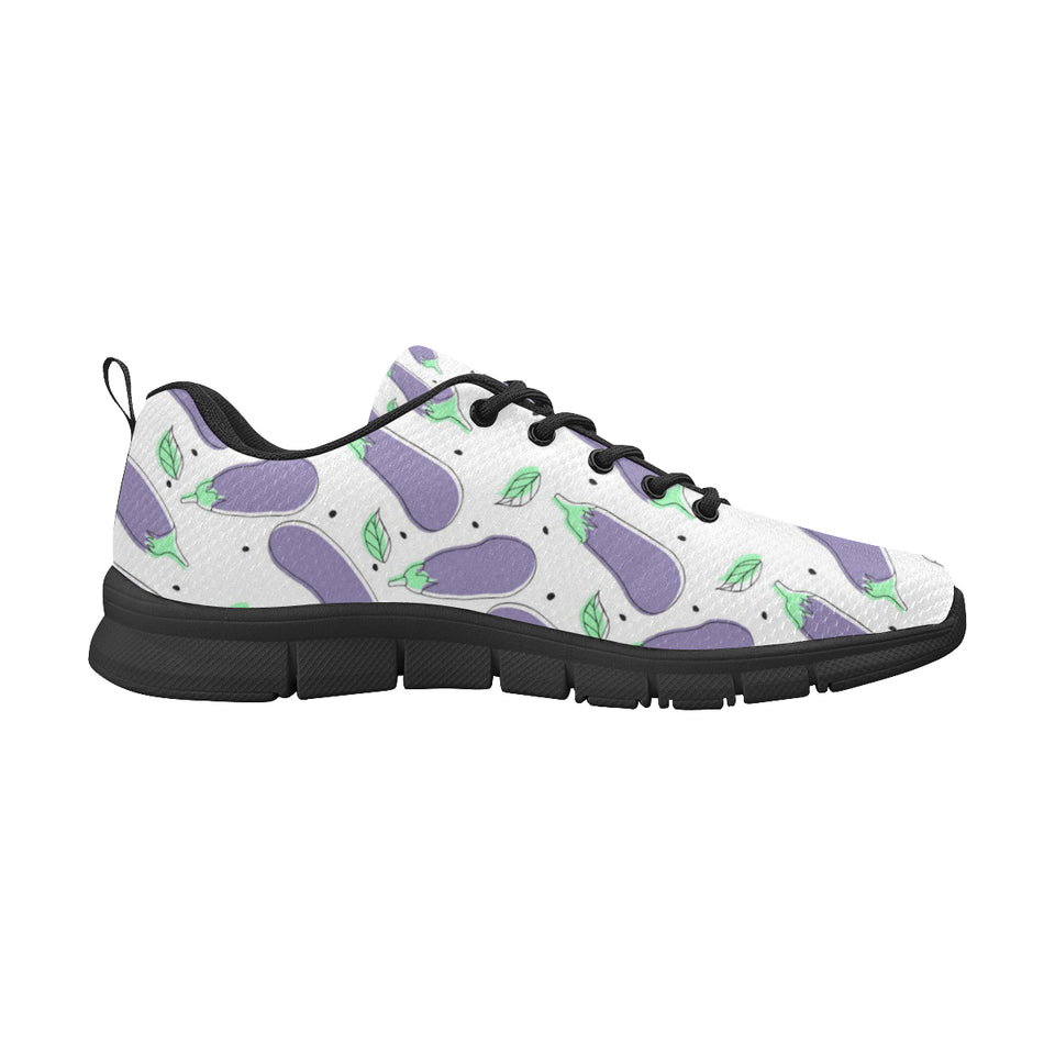 Eggplant Pattern Print Design 05 Men's Breathable Sneakers ( Model 055)