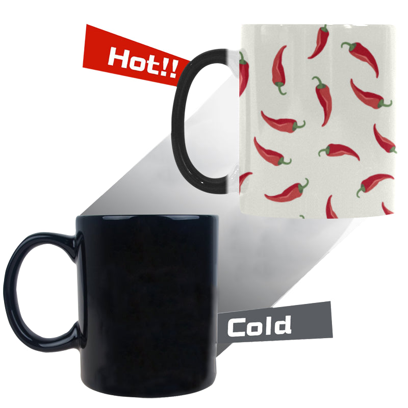 Chili peppers pattern Morphing Mug Heat Changing Mug