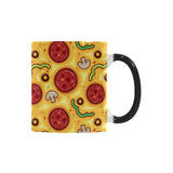 Pizza texture pattern Morphing Mug Heat Changing Mug