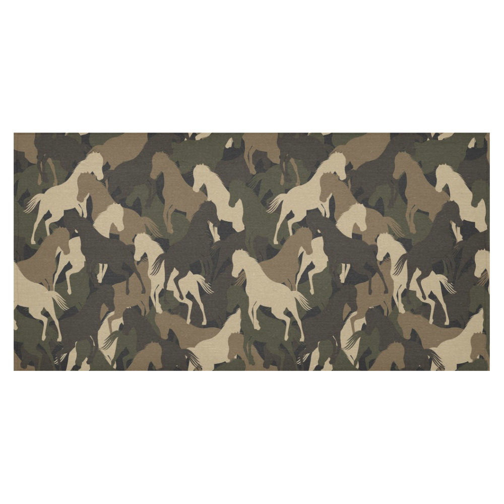 Horse Camouflage Pattern Tablecloth