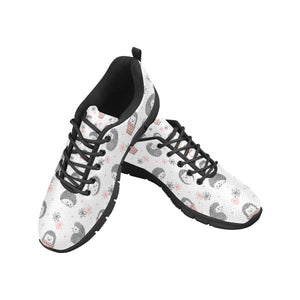 Hedgehog Pattern Print Design 02 Men's Breathable Sneakers ( Model 055)