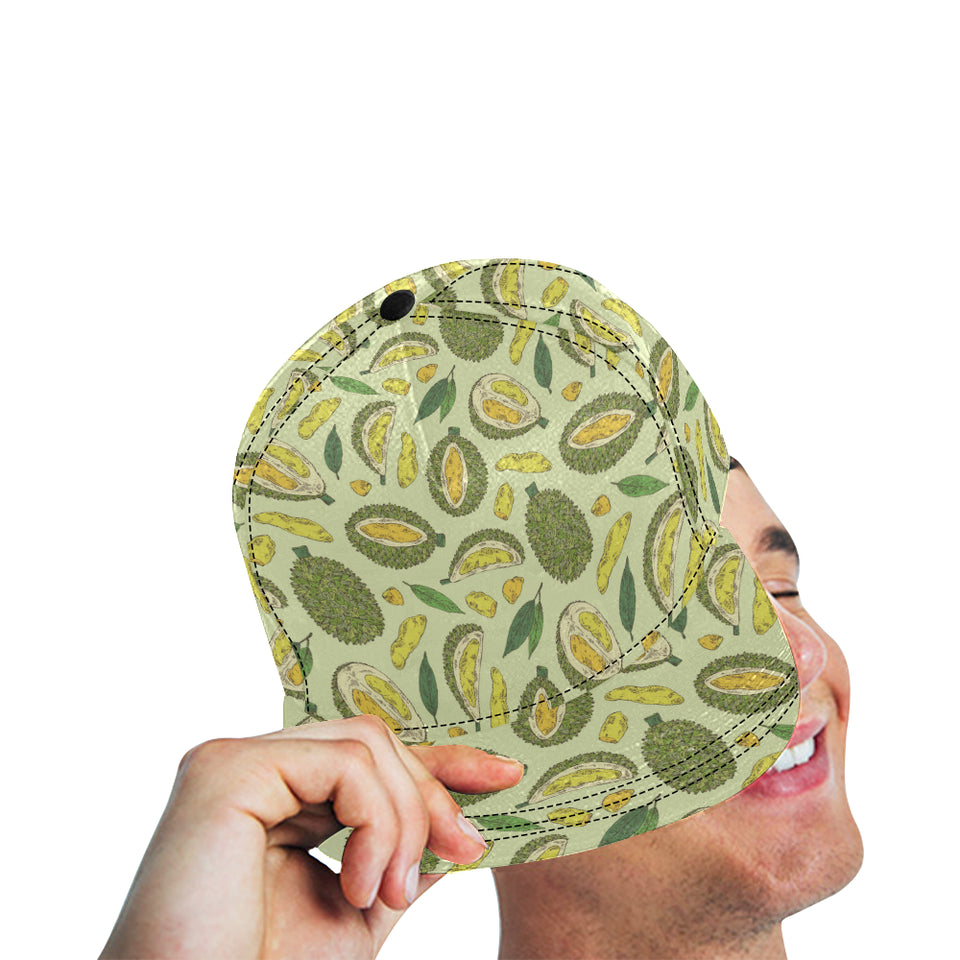 Durian leaves pattern background All Over Print Snapback Cap