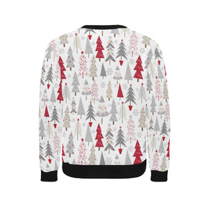Cute Christmas tree pattern Men's Crew Neck Sweatshirt