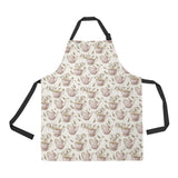 Tea pots Pattern Print Design 03 All Over Print Adjustable Apron