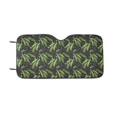 Green Peas Pattern Print Design 02 Car Sun Shade